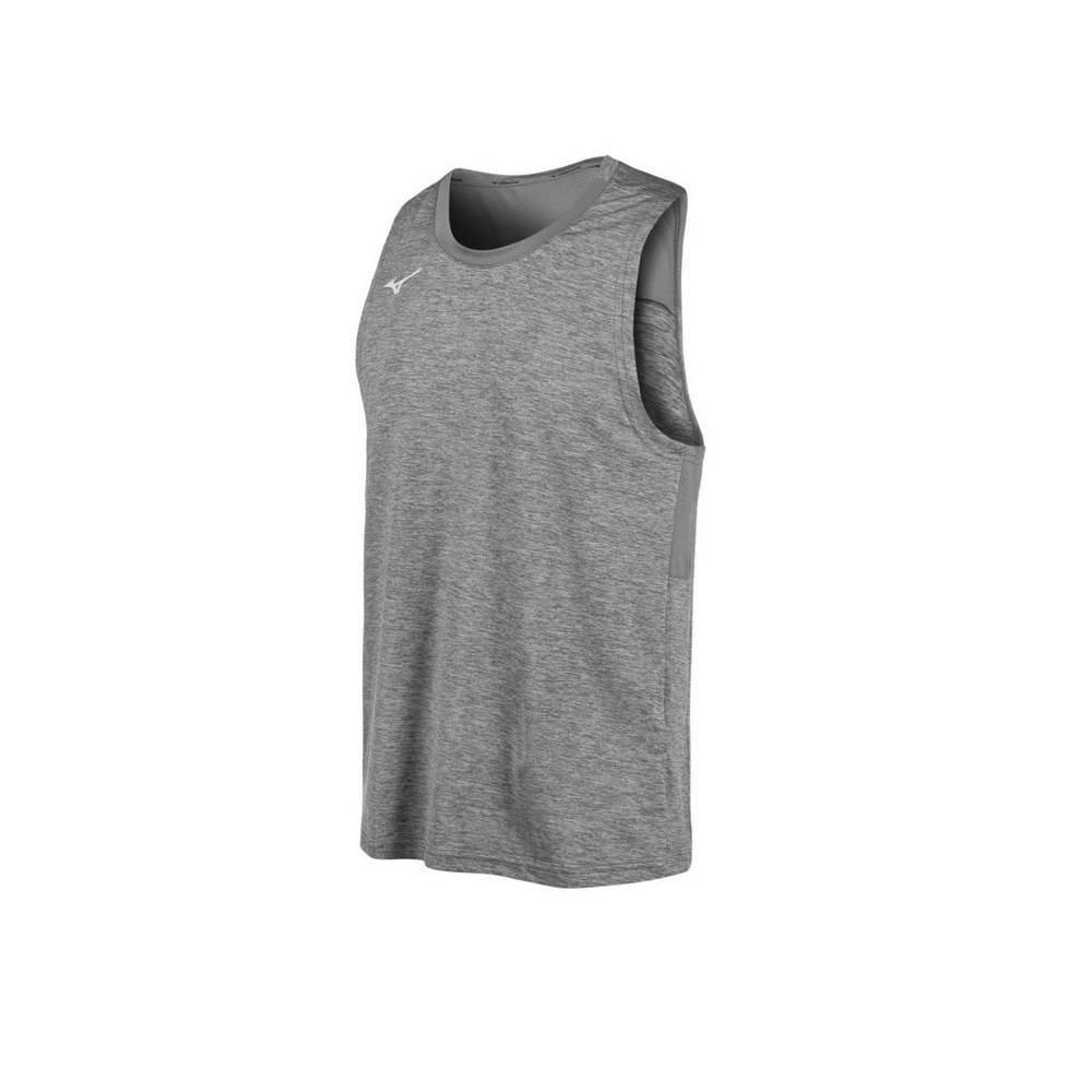 Panske Tank Top Mizuno Alpha Siva Vypredaj YGZA74918